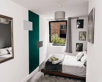 Heart of the city Apartment in sheffield - Sheffield - Yatak Odası