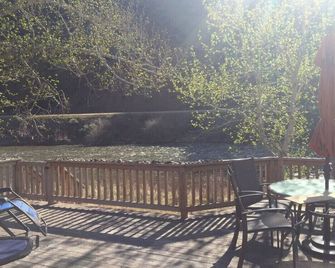 Comfy, charming cabin on the Salmon River a few miles from Gold Bug Hot Springs - Salmon - Patio