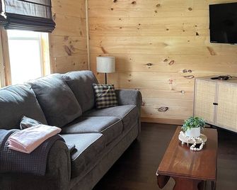 Cozy cabin with loft in midst of farmland WiFi, AC, washer-dryer - Munfordville - Living room