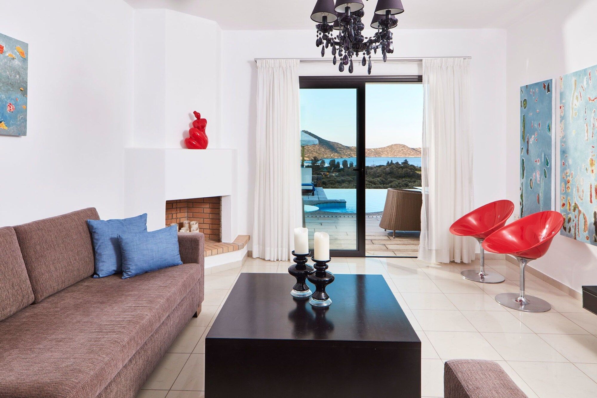 Elounda Palm Hotel & Suites - Elounda - Sala de estar