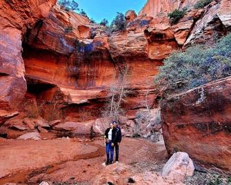 Luxury King size tent with valley views at Zion View Camping! - Hildale