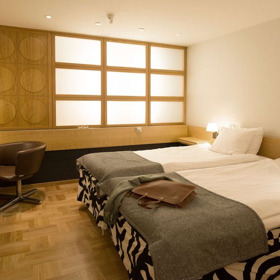 Bedroom view of Scandic St Jorgen