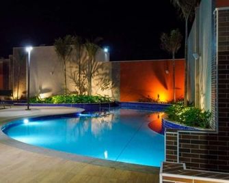 Apartamento Loft - Olímpia Park Resort - Olímpia - Bể bơi