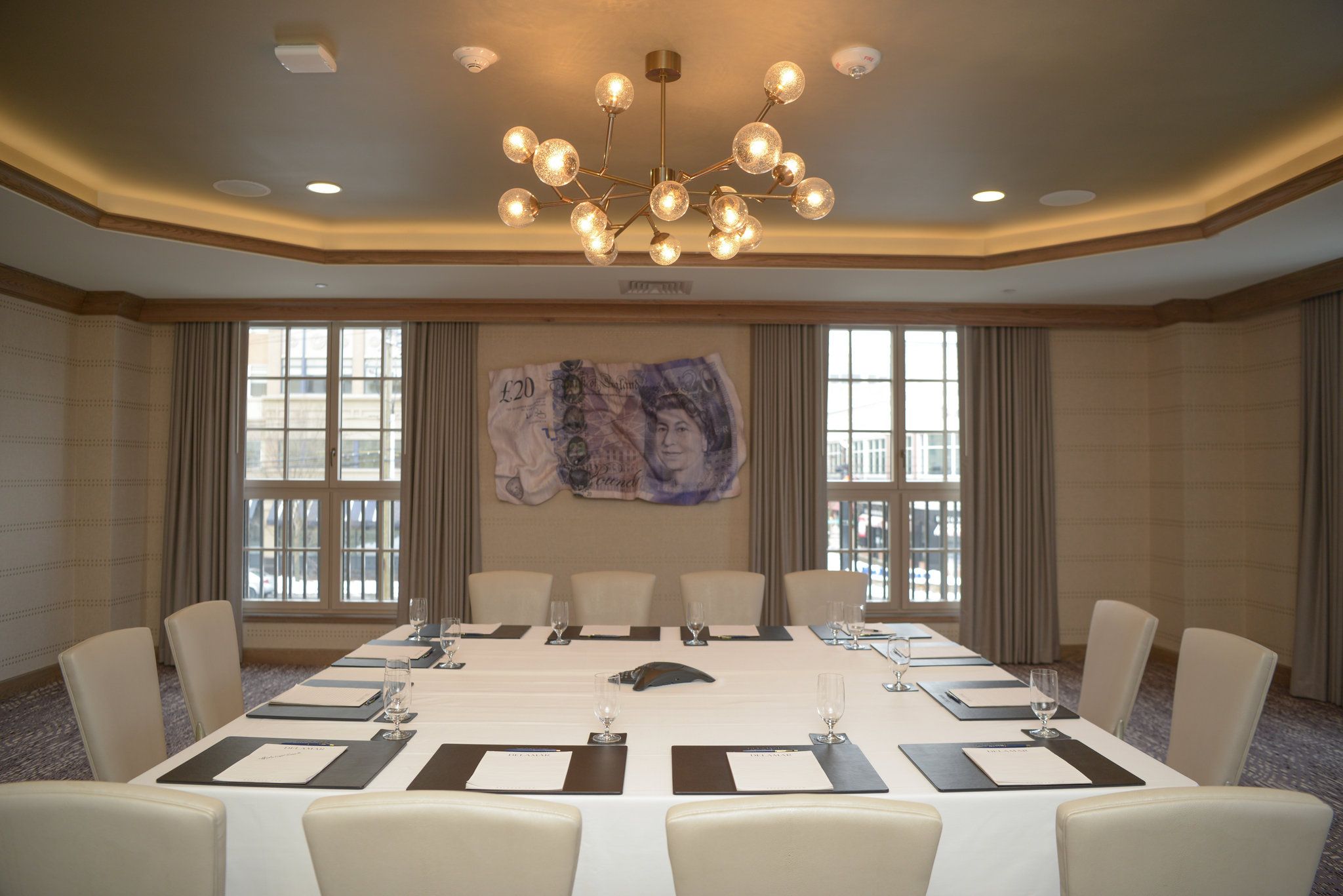 Conference room view of Delamar West Hartford