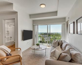 Walkable Downtown Apartment with On-site Gym & Views - Salt Lake City - Living room