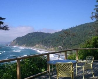 Rustic Cabin with Spectacular Ocean View - Arch Cape - Balcony