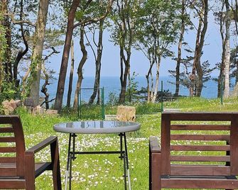 Holiday house with unforgettable sea views, fireplace, garage, WiFi, - Rewal - Patio