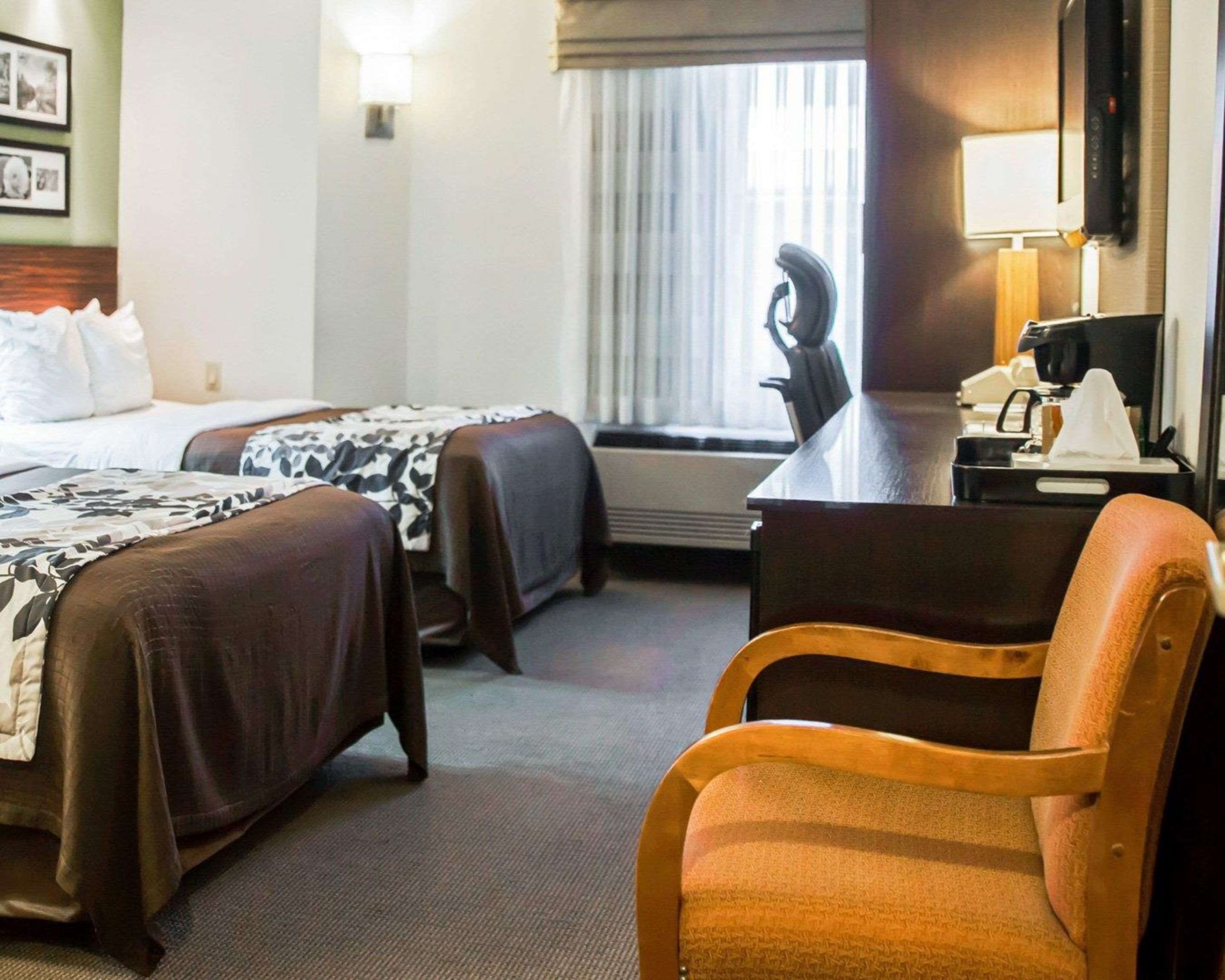 Bedroom view of Sleep Inn