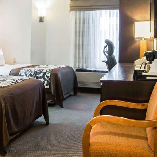 Bedroom view of Sleep Inn