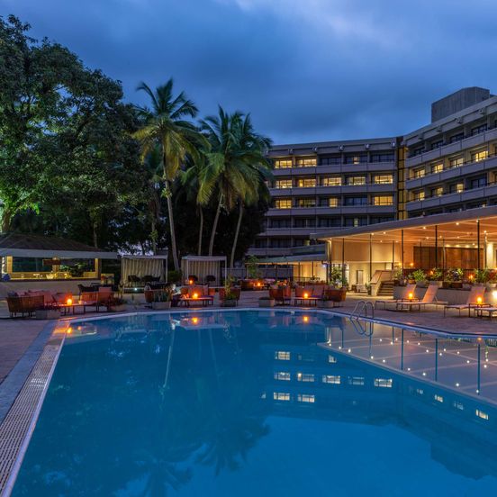 Pool view of Radisson Blu Mammy Yoko Hotel Freetown