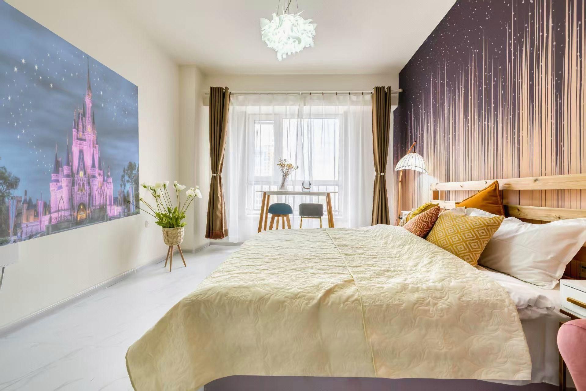 Manhattan Apartment Hotel-Style B&B (Harbin Central Street Branch) - هاربين - غرفة نوم