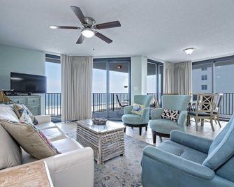 Coastal Bliss at Phoenix VI 801 Your Orange Beach Getaway Gulf Front by Prickett Properties - Orange Beach - Living room