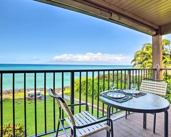 Beachfront Lahaina Condo Pool and Grill Access - Kahana - Balkon