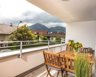 Cityapartment Dornbirn 50qm zentral in Bahnhofsnähe mit TG - Dornbirn - Balcony