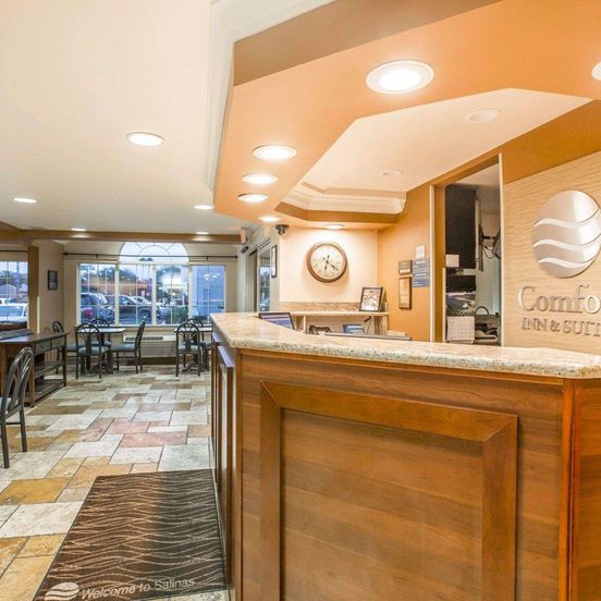 Front desk view of Comfort Inn & Suites of Salinas