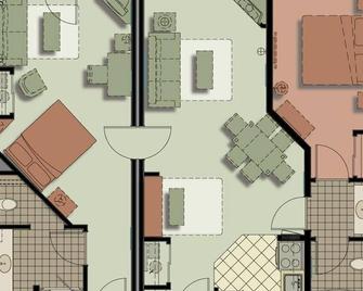 Suite + Fireplace & Balcony | Onsite Waterpark - Cortland - Floorplan