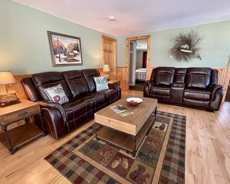 Large 2-Bedroom, 2-Bathroom Cottage in perfect in-town location - Old Forge - Living room