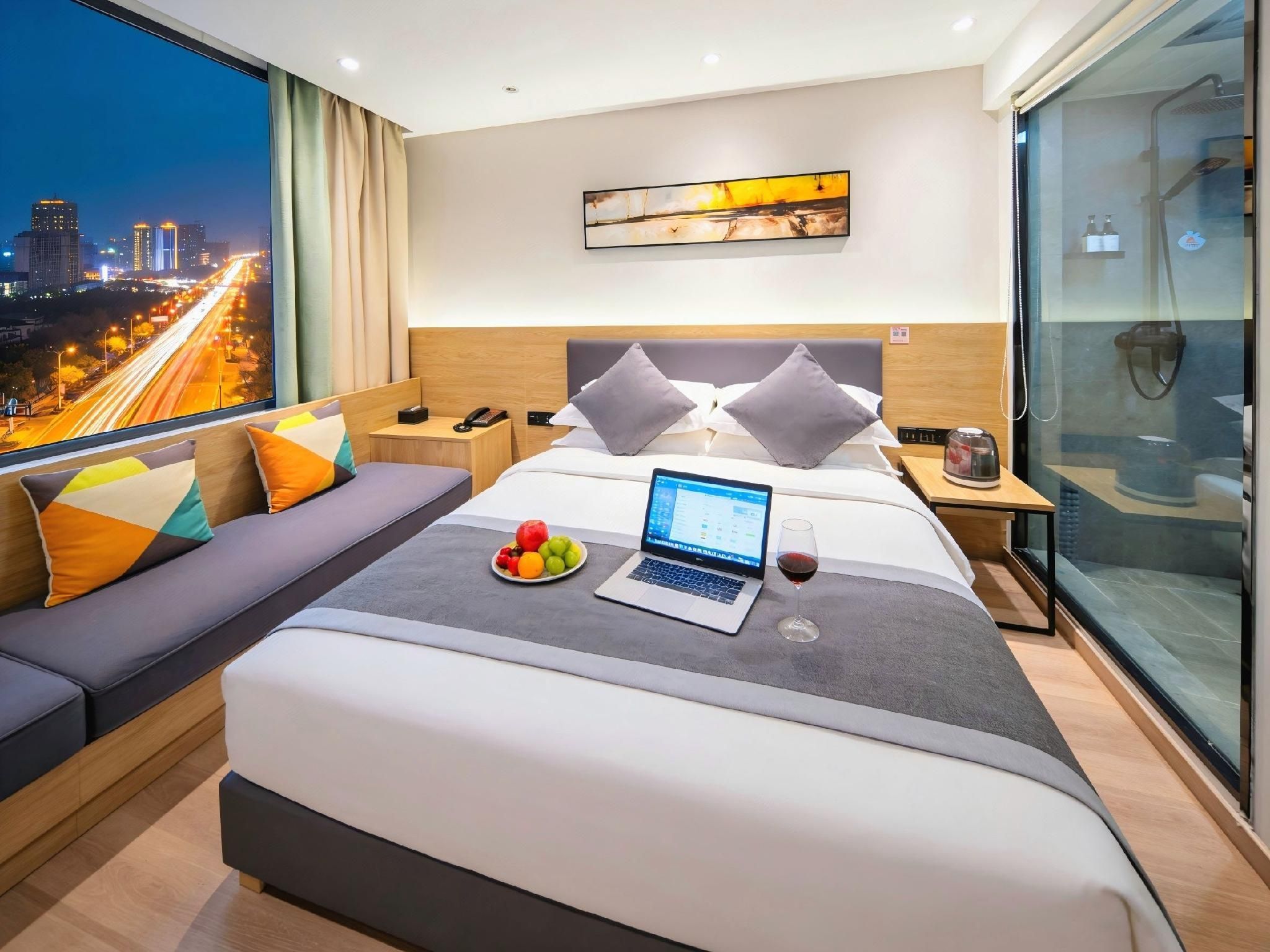 Zhenai Apple Hotel (Linyi commodity wholesale City store) - Linyi - Schlafzimmer