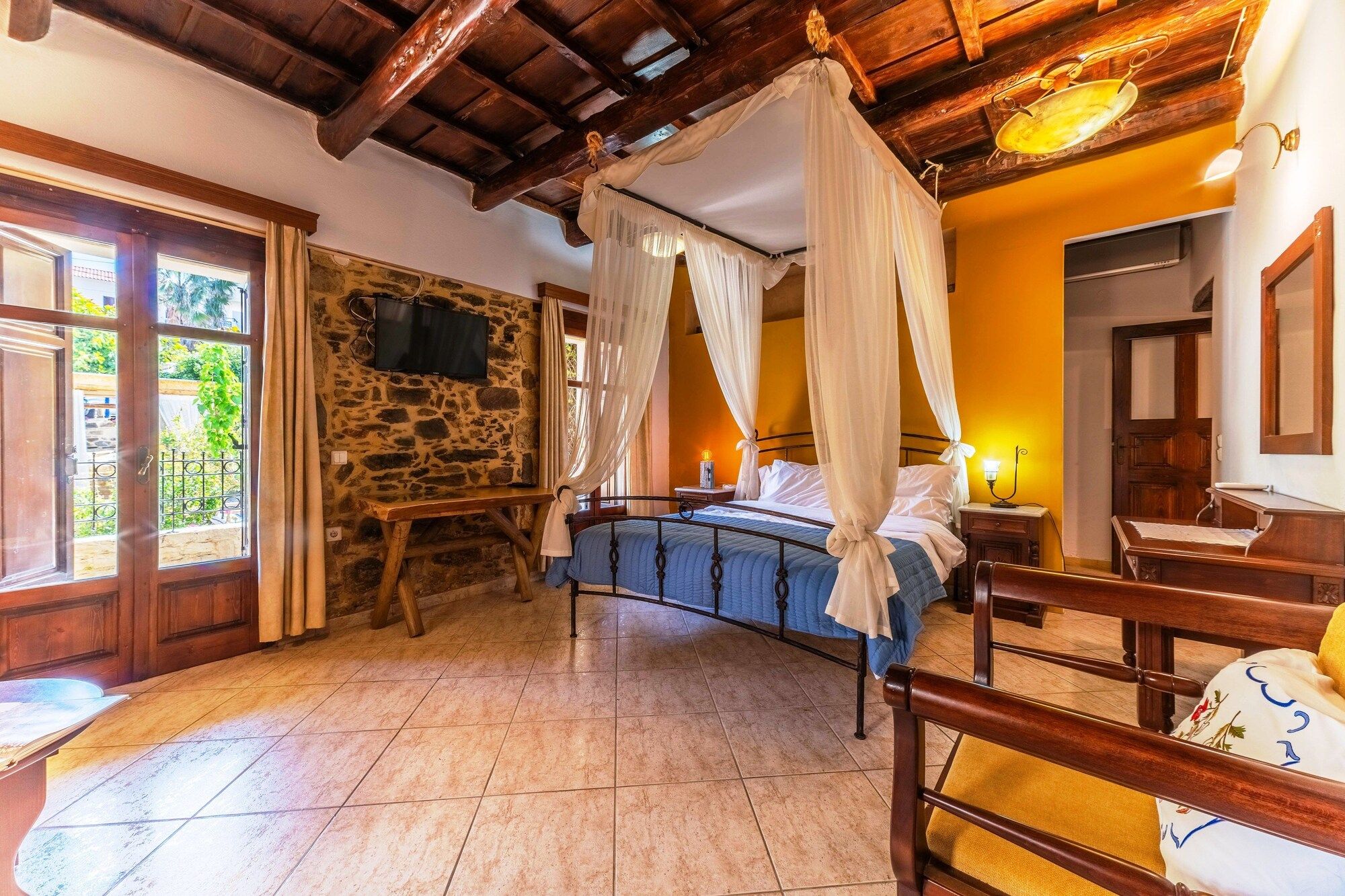 Idili Traditional House - Panormos - Slaapkamer