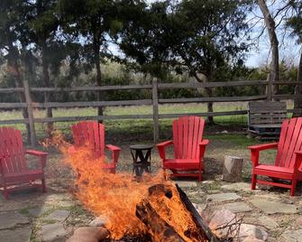 The Rustic Farm House with a Touch of Modern Charm sits on 79 acres. - McKinney - Patio