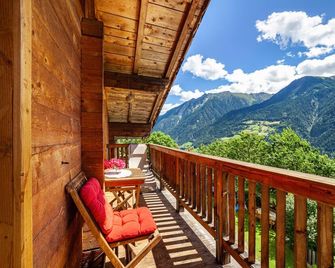 Almbergerhof Wohnung Hirzer - St. Martin in Passeier - Balcone