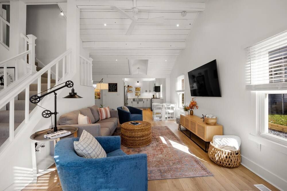 Living room view of Gorgeous Loft Style House w/ Luxury, Charm, & Comfort