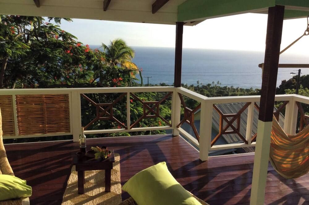 7th Heaven Kitchen & Cottage + Loft authentic Living & Cuisine @ Anse L'Ivronge - Choiseul - Balkon