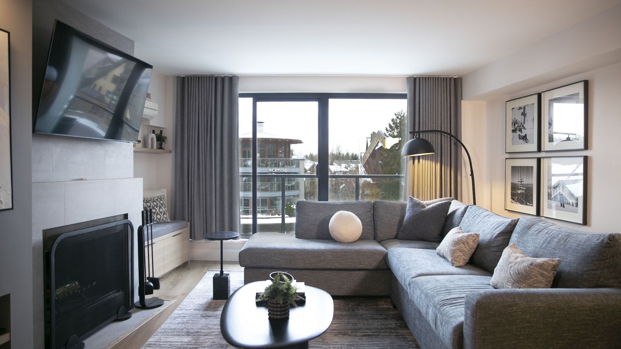 Living room view of Carleton Lodge