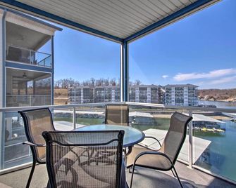 Boat Slip, Pools! Waterfront Lake Ozark Condo - Lake Ozark - Balcony