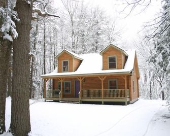 Pristine Mountaintop Log Cabin in Pine Forest, 1.5 Miles to Town! - Woodstock - Building