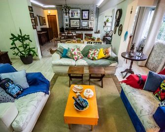 3 beds with balconies in the heart of Gonzaga - Santos - Living room
