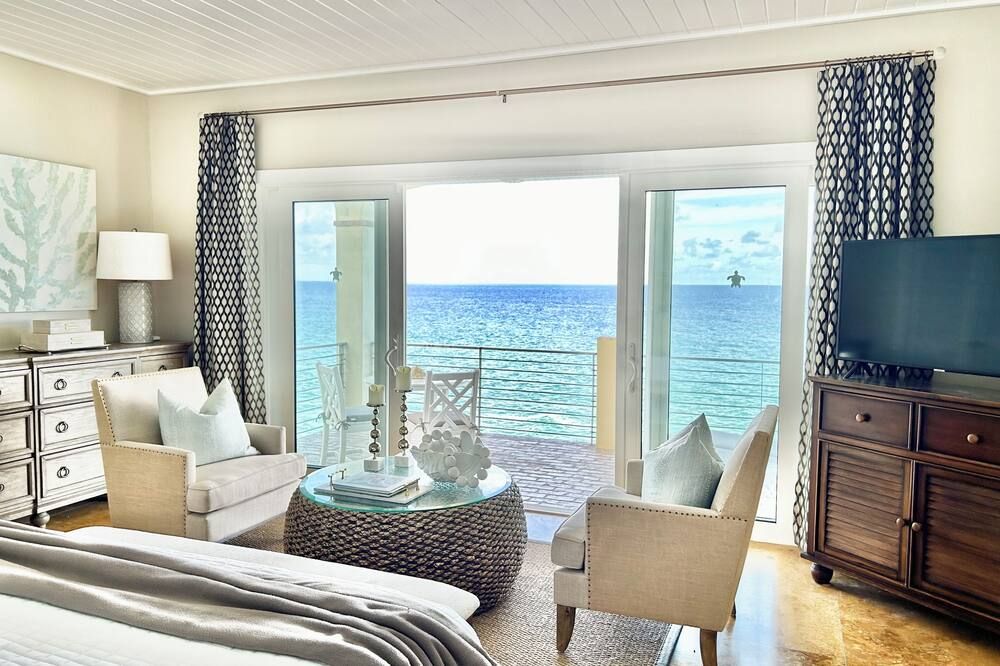 The Pearl At Cane Bay—Luxury One Bedroom Waterfront Home - Kingshill - Sala de estar