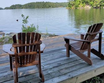 Fish the Pickerel River! Boat Access Only - Port Loring - Patio