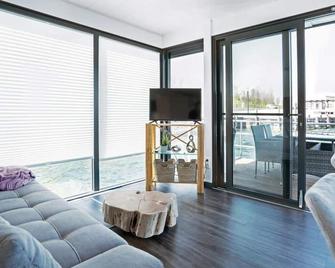 Geiseltalsee Hausboot - Floating House - Hausboot Junior - Braunsbedra - Wohnzimmer