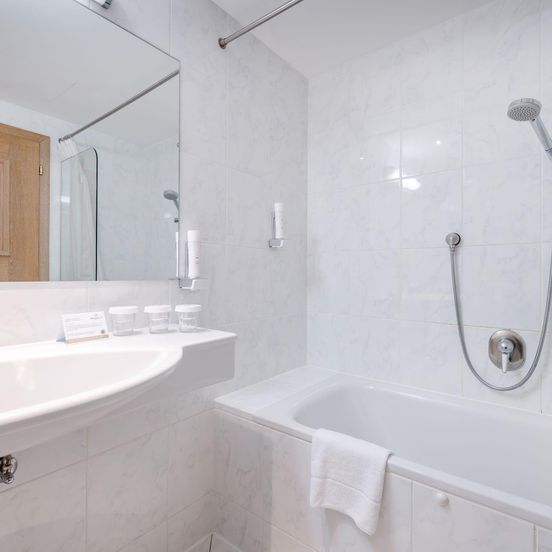 Bathroom view of Hotel Imlauer & Bräu