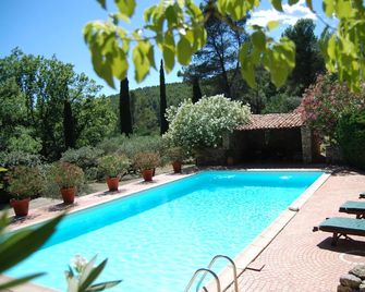 SALERNES Haut Var Charming house swimming pool 6x12 air conditionng park 70000m2 - Salernes - Piscina