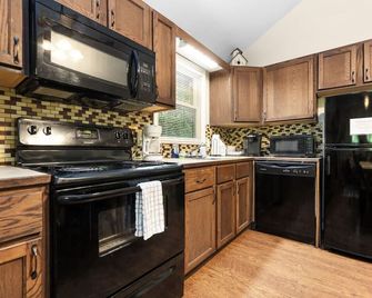 Rustic Mountain Cabin on River with Fireplace - Blowing Rock - Kitchen