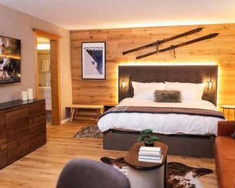 Wunderstay Alpine 3 Chic Studio Central Location - Klosters-Serneus - Schlafzimmer