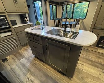 RV/Camper in wilderness of Dunlow WV - Dunlow - Kitchen