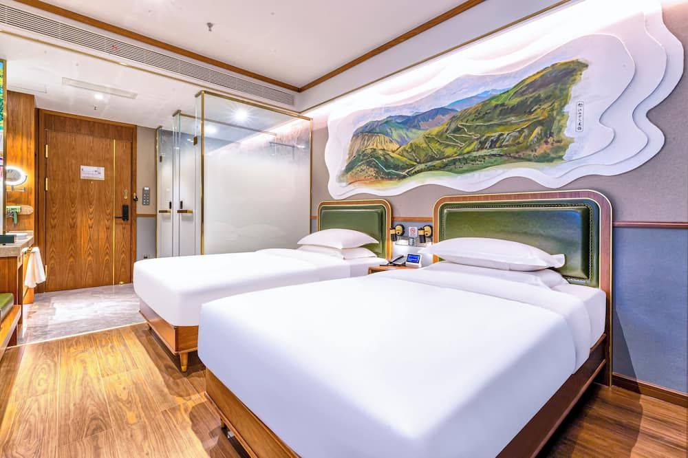 نوستالغيا إس هوتل( كنمينج أولد ستريت ) - كونمينغ - غرفة نوم