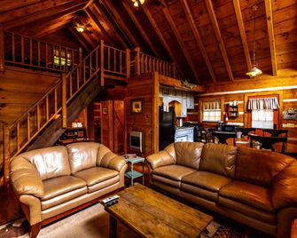 Unwind in the Wilderness, but Keep the Hot Tub! - Copperhill - Living room