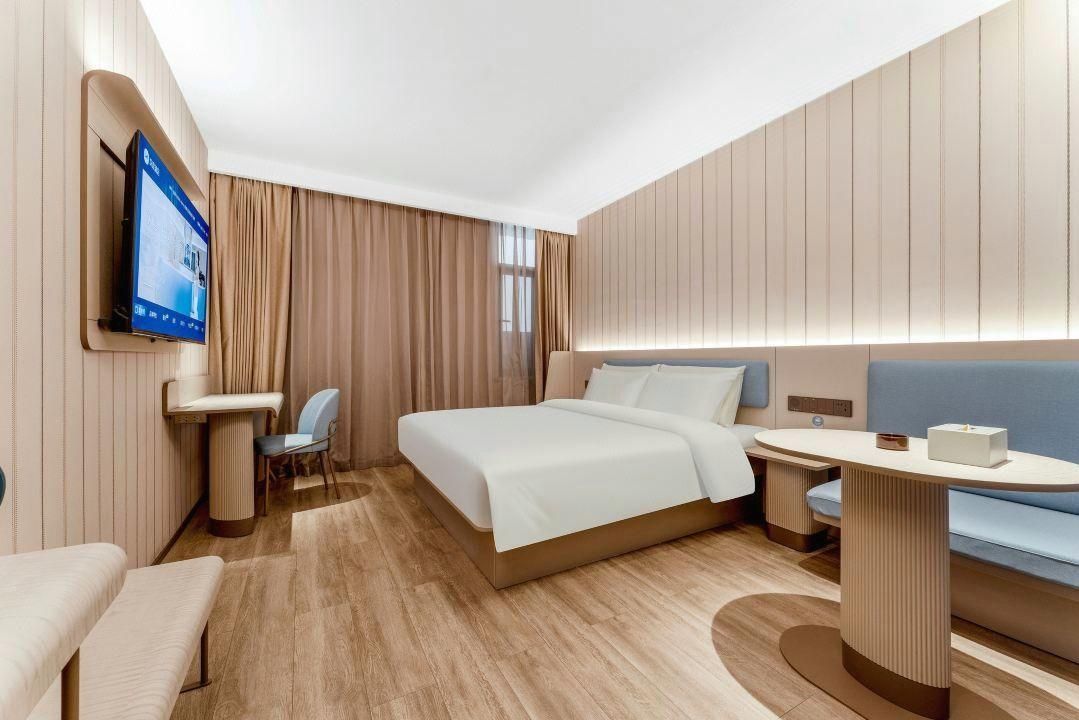 Hanting Hotel Yuncheng Xueyuan Road Yuxiangyuan - يونتشنغ - غرفة نوم