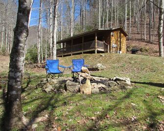 Romantic Log Cabin On Creek And 100 Acres, Hot Tub, Wifi, Gas Grill, Hiking - Hot Springs - Habitación