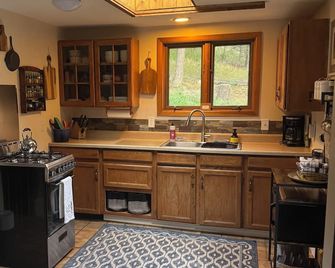 Rustic and charming 2 bedroom retreat with a beautiful deck - Evergreen - Kitchen