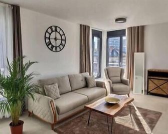 Modern and bright penthouse 3 minutes from Basel-Center - Saint-Louis - Phòng khách