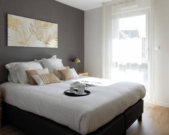 Les Boréales - Appart'hotel & Restaurant - Villers-sur-Mer - Dormitor