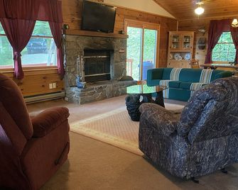 Quaint cabin with privacy and views - Maggie Valley - Living room