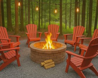 Bearhaus Central Ac, Huge Hot Tub, Awesome Firepit - Killington - Patio
