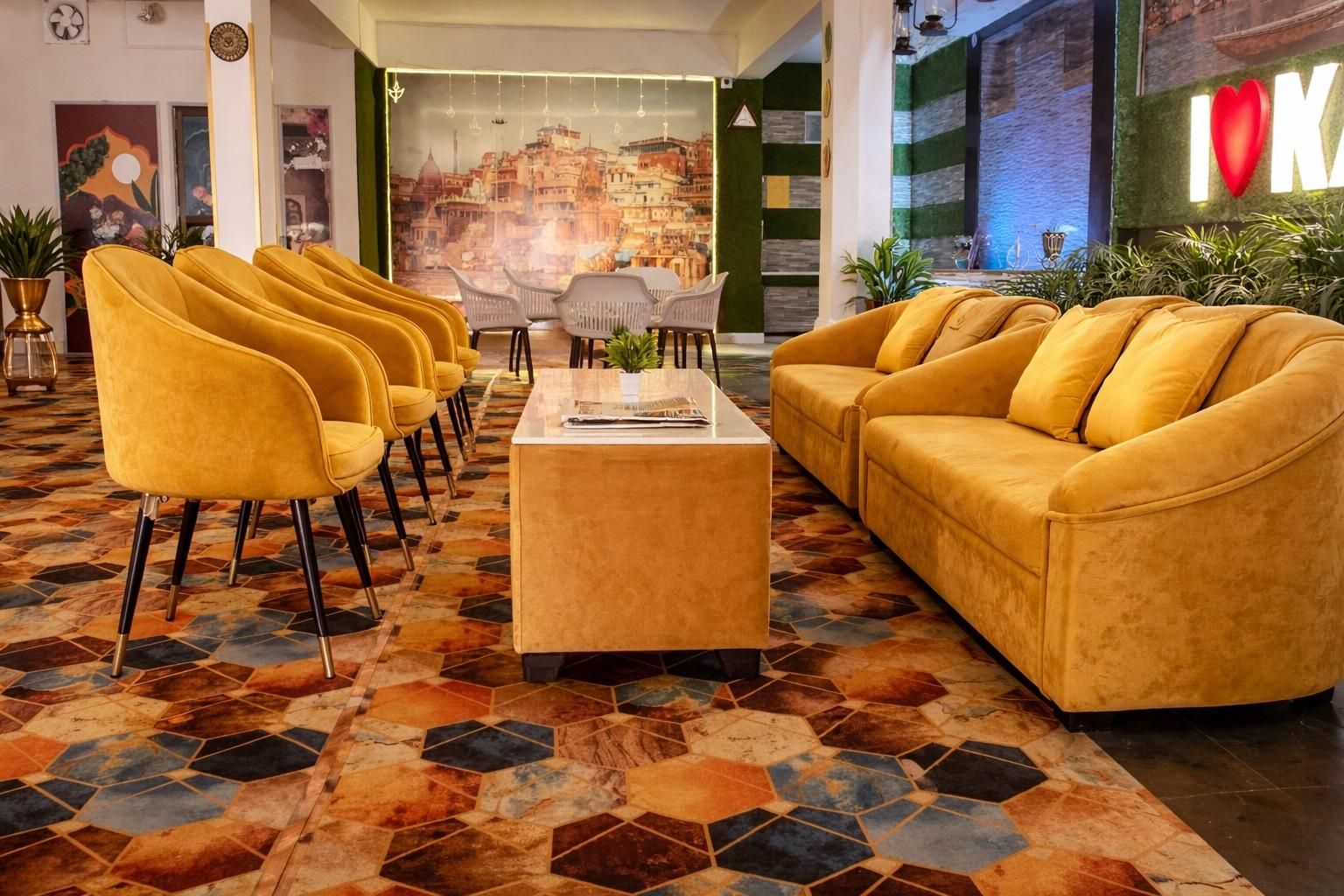 Golden Lotus Varanasi - ורנאסי - טרקלין