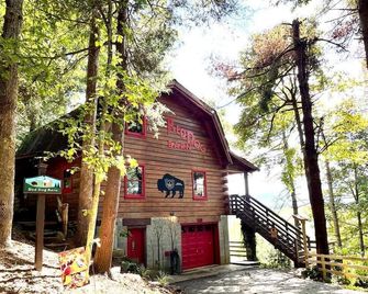 Red Dog Barn: See Bison Traverse in Fron - Clyde - Building